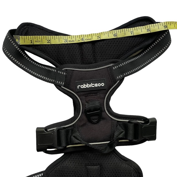 NEW No Pull Dog Harness M + 8’ Leash Black RabbitGoo - Picture 11 of 16